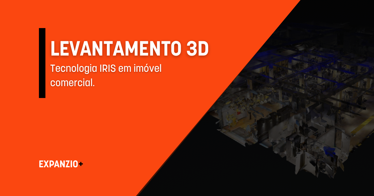 Levantamento 3D com tecnologia IRIS da Expanzio em imóvel comercial